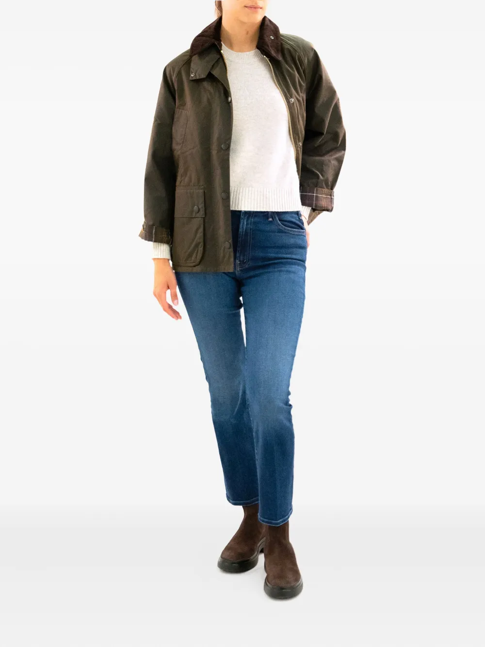 Barbour corduroy-collar tartan-cuff jacket | Oversized Jackets | Image 2