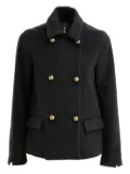 Kiltie double-breasted gold-button jacket - Black
