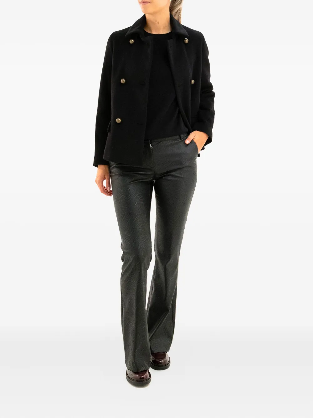 Kiltie double-breasted gold-button jacket | Fitted Jackets | Image 2