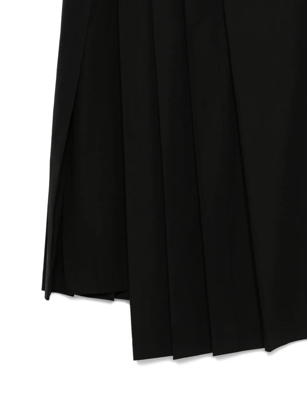 Yohji Yamamoto Gewikkelde plooirok Zwart