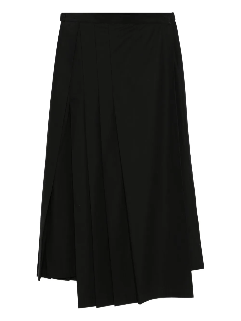 Yohji Yamamoto pleated wrap skirt | Black | Image 1