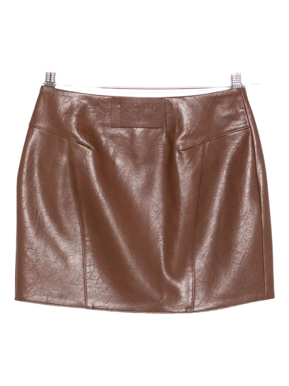 Patrizia Pepe button-fastening mini skirt - B834 EARTH BROWN