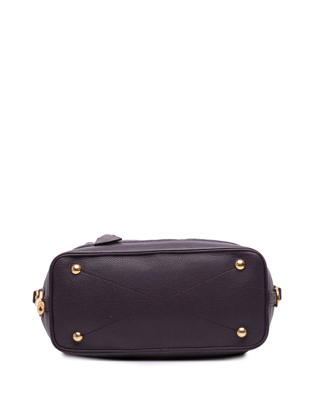 Pre-owned Louis Vuitton 2007-2025 Monogram Mahina Stellar Pm Satchel In Purple