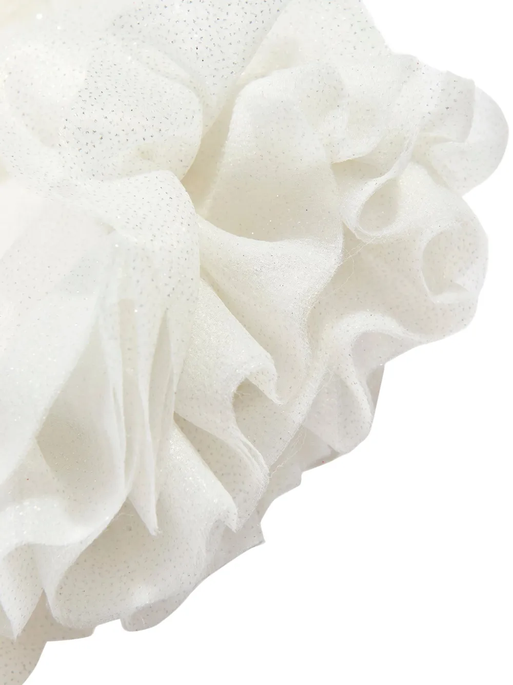 Glitter-Embellished Ruffle-Detail Dress
