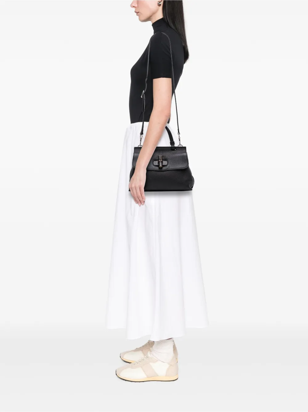 Gucci Pre-Owned 2016-2025 Small Leather Bamboo Daily satchel | Pre-Owned | Image 2