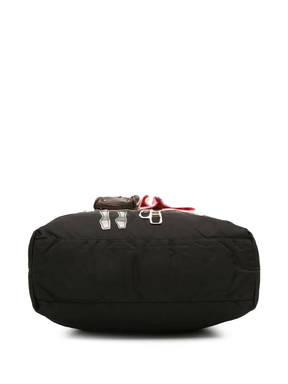 Pre-owned Prada 2013-2025 Tessuto Robot Satchel In Black