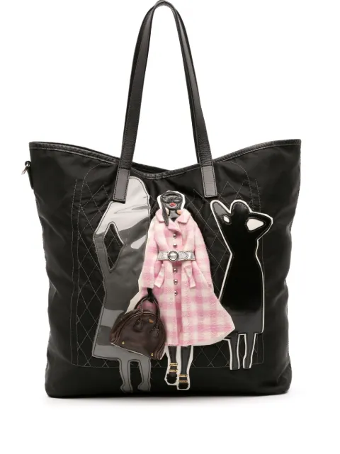 Prada Pre-Owned 2013-2025 Tessuto Robot satchel