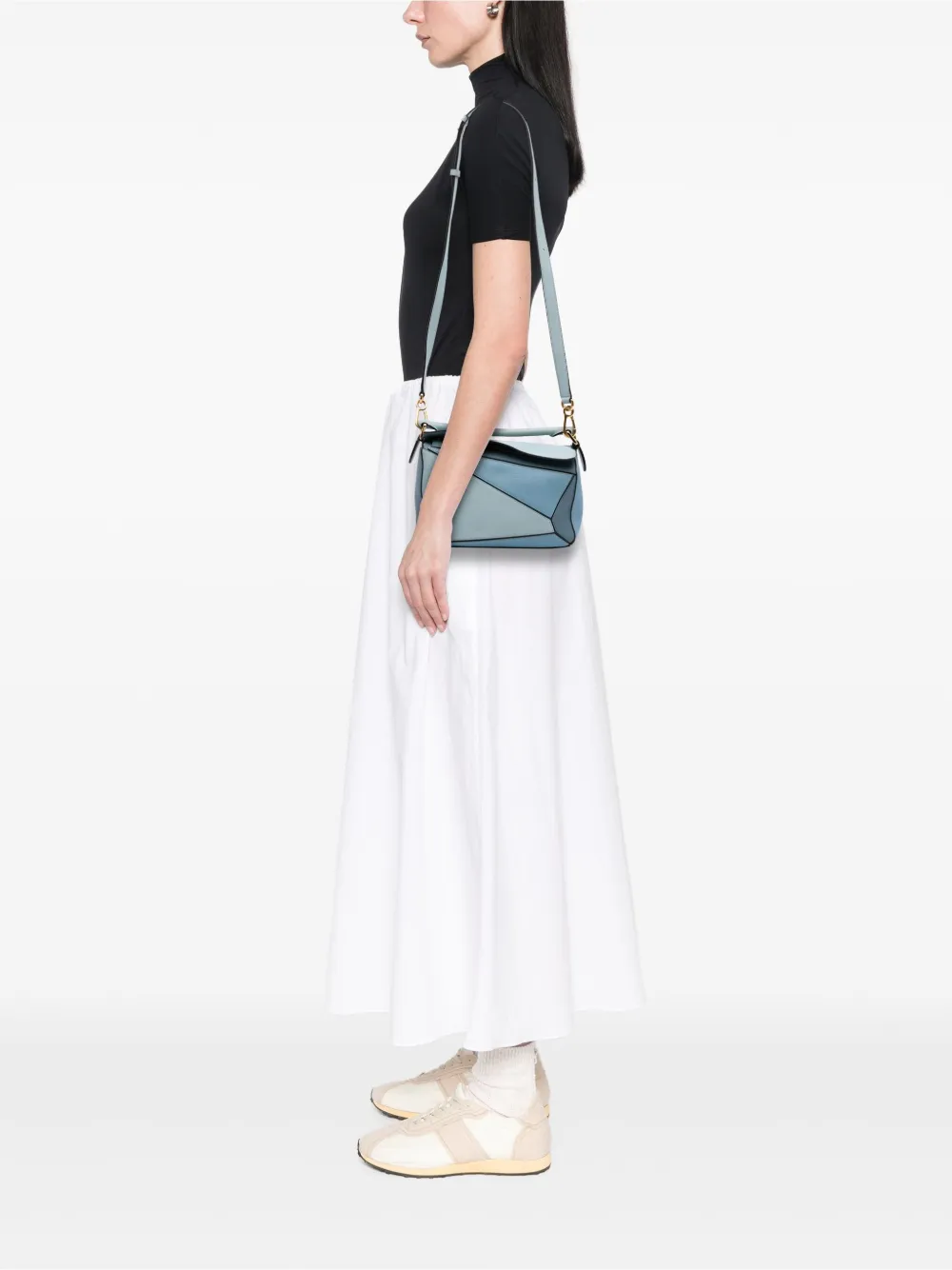 Loewe Pre-Owned 2017 Small Tricolor Calfskin Puzzle satchel | Pre-Owned | Image 2