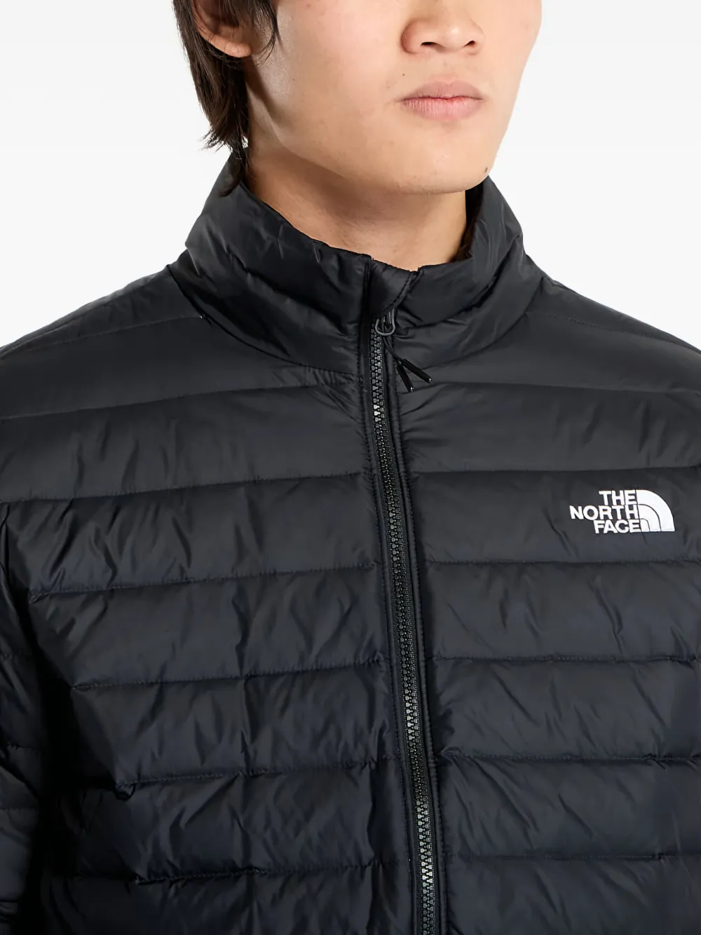 The North Face Padded High Neck Jacket With Side Pockets In Black