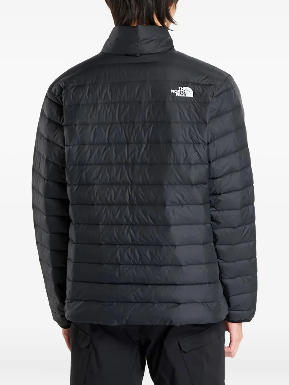 The North Face Padded High Neck Jacket With Side Pockets In Black