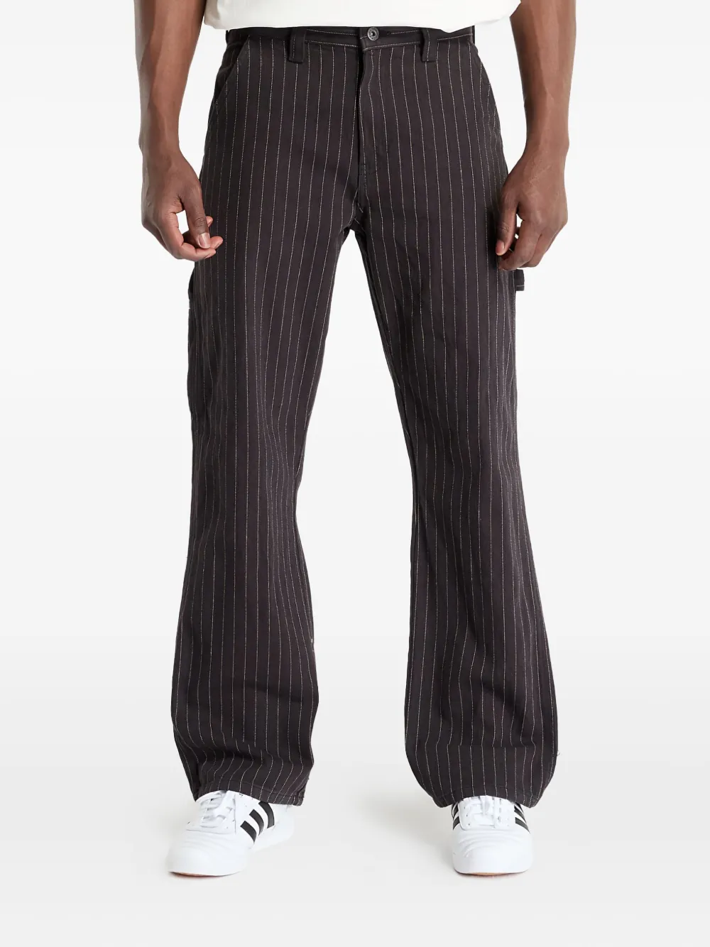 DICKIES stripe-pattern trousers | Black | Image 1