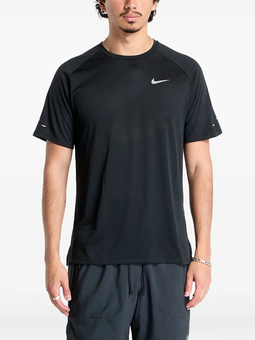 Nike Stride hardloopshirt Zwart