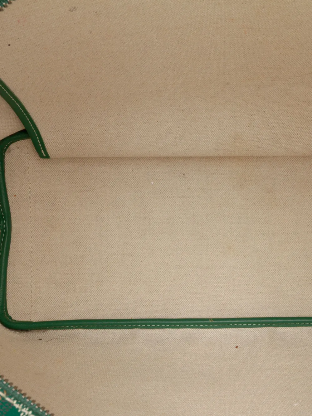 Pre-owned Goyard 2018 Ine Artois Pm Tote Bag In Green