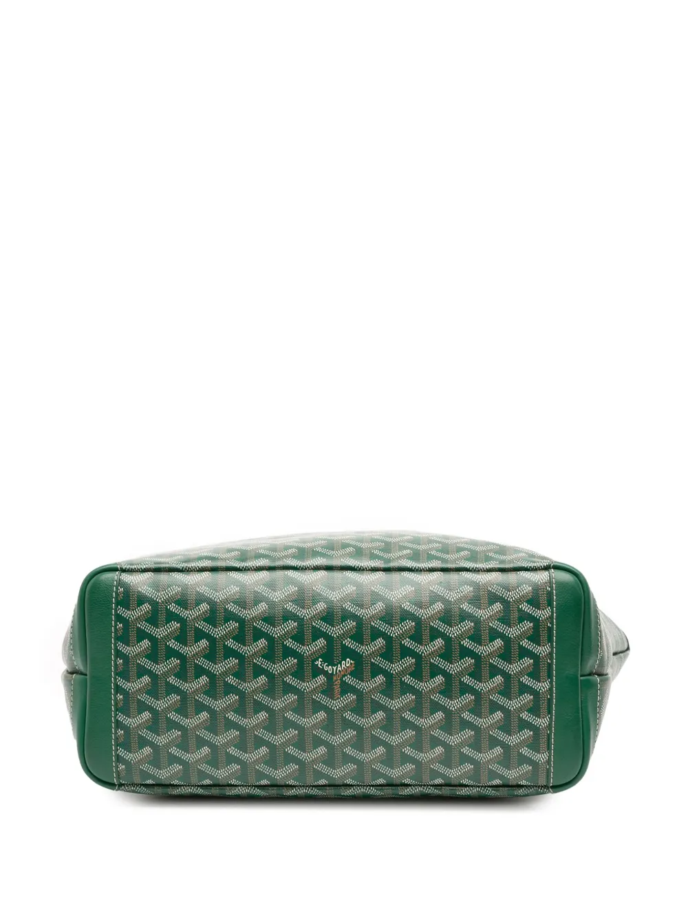 Pre-owned Goyard 2018 Ine Artois Pm Tote Bag In Green