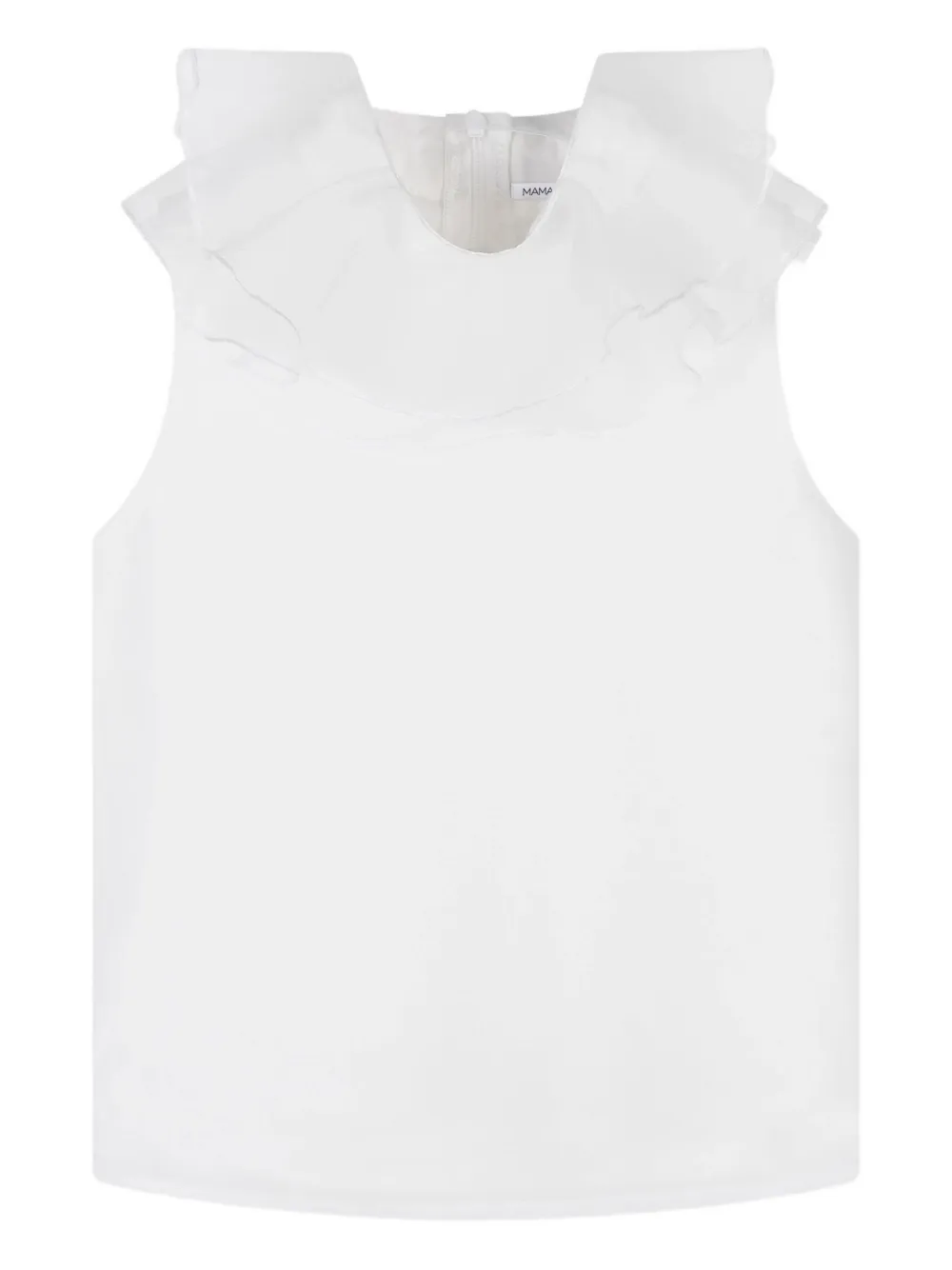 MAMA LUMA KIDS ruffled-collar sleeveless top | White | Image 1