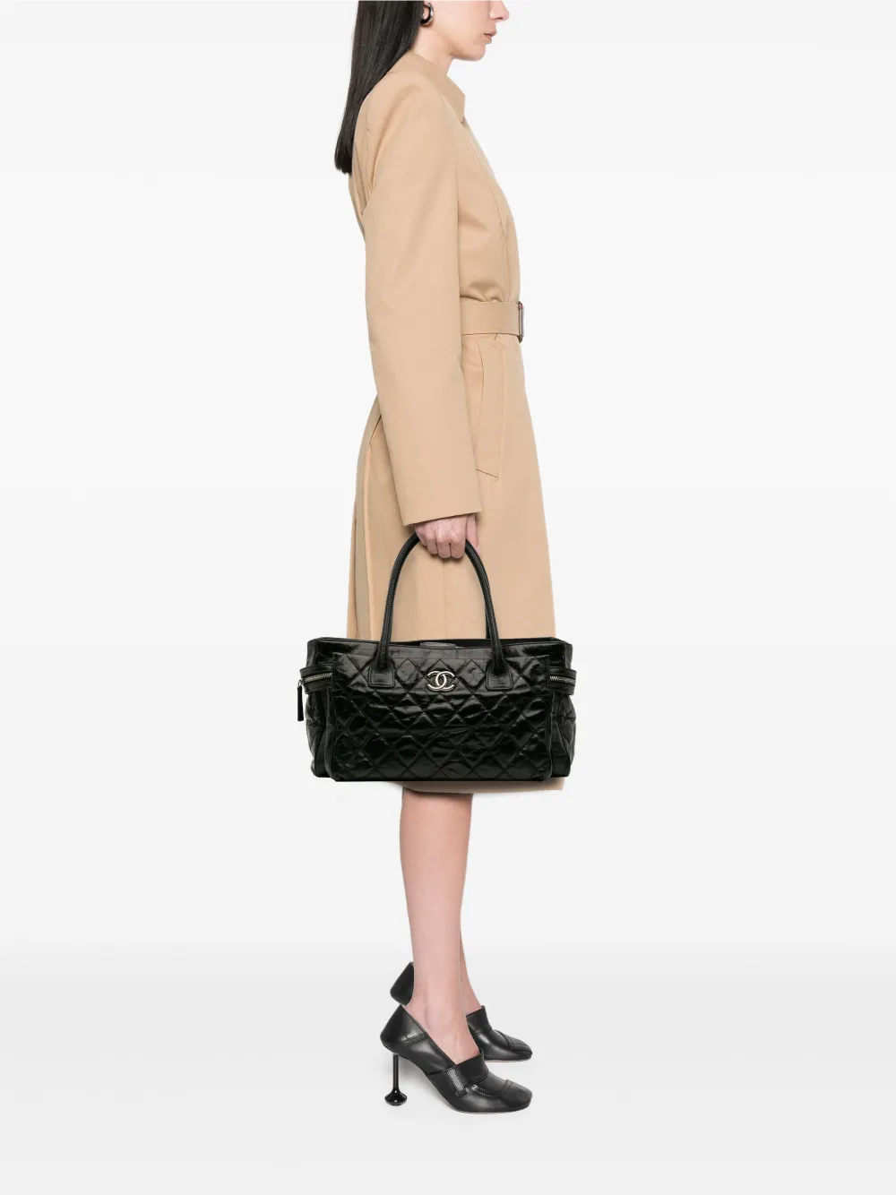 CHANEL Pre-Owned 2008-2009 Medium Quilted Glazed Calfskin Executive tote bag | Pre-Owned | Image 2