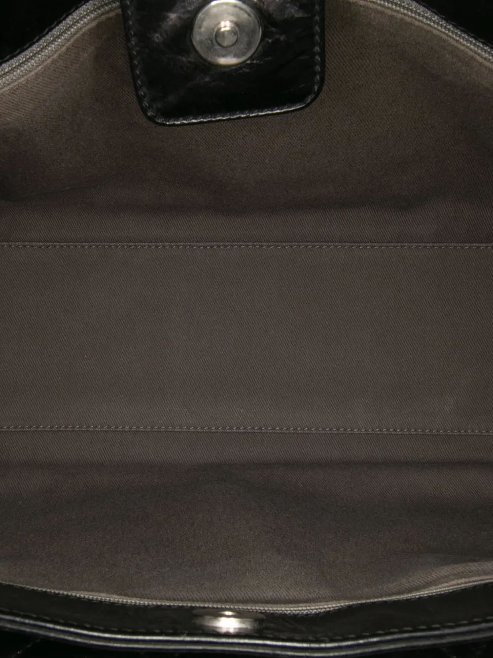 Pre-owned Chanel 2008-2009 Medium Quilted Glazed Calfskin Executive Tote Bag In Black