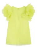 MAMA LUMA KIDS ruffled-sleeve dress - Yellow