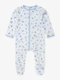 MAGNOLIA BABY dinosaur-print footed babygrow - White