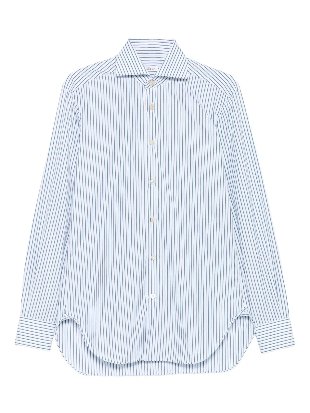 Kiton chemise rayée à manches longues | blanc | Image 1
