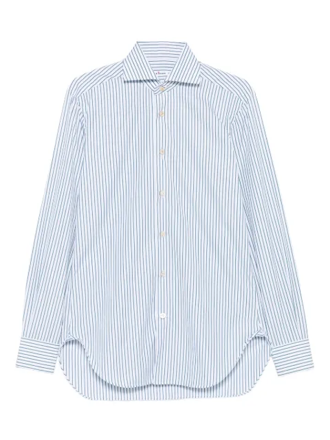Kiton striped long-sleeved shirt