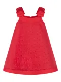 MAMA LUMA KIDS bow-embellished polka-dot dress - Red