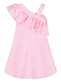 MAMA LUMA KIDS ruffle-detail one-shoulder dress - Pink