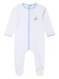 MAGNOLIA BABY dinosaur-print spot babygrow - White