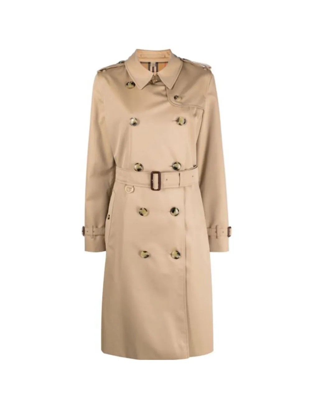 Burberry Trench doppiopetto con cintura - Marrone
