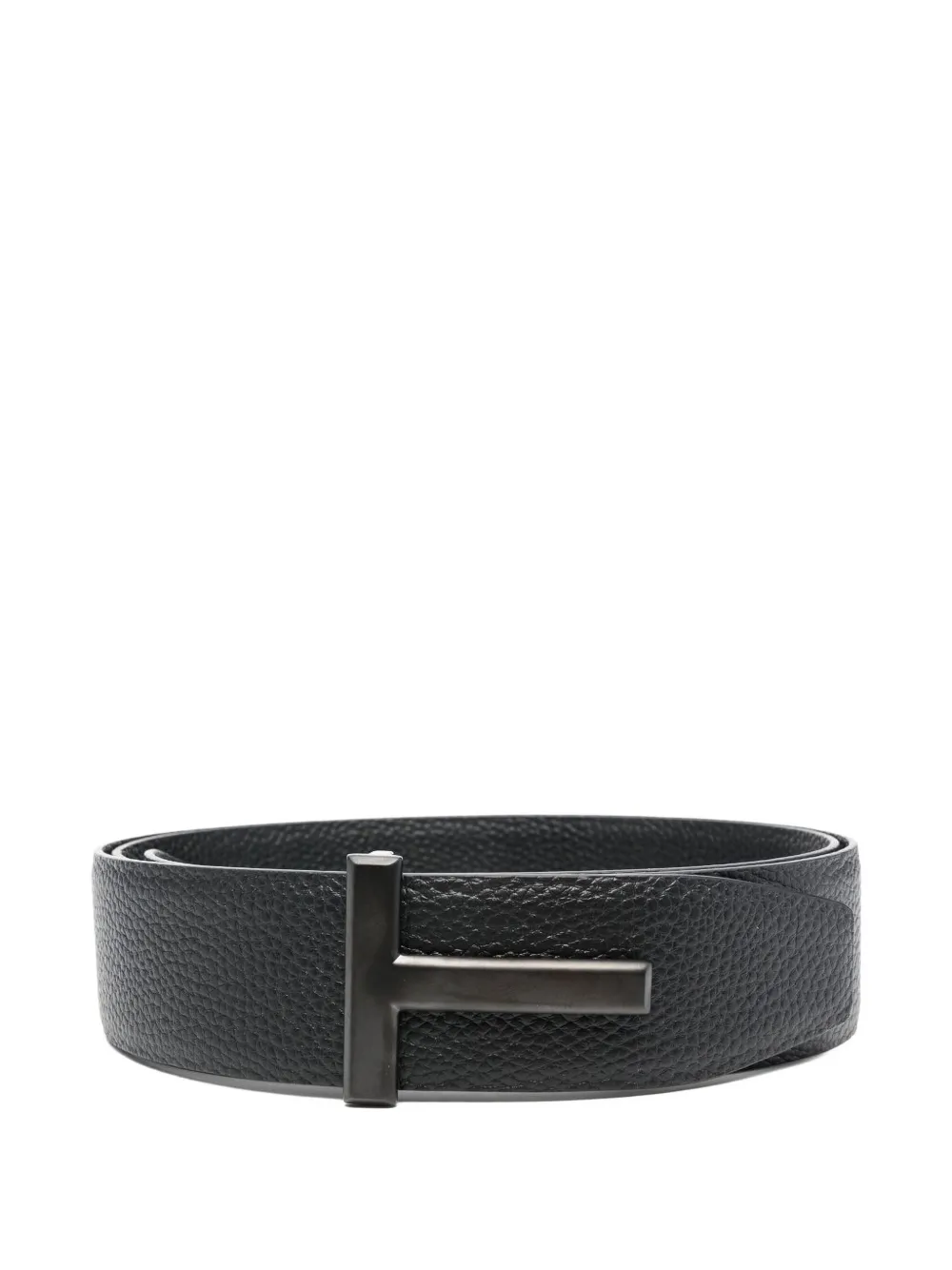 TOM FORD leather T-buckle belt | Black | Image 1