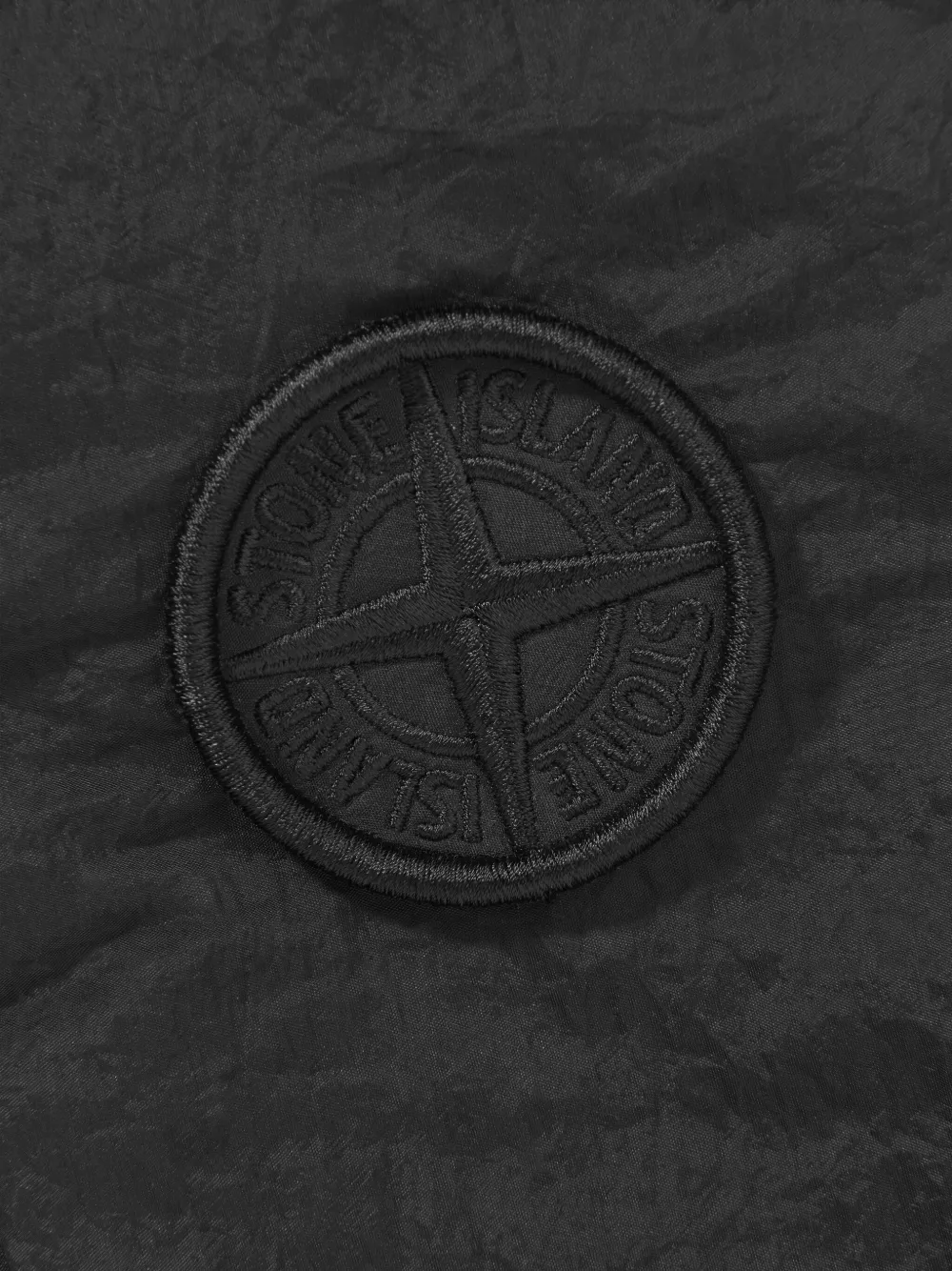 Stone Island Junior Messengertas met logopatch Zwart