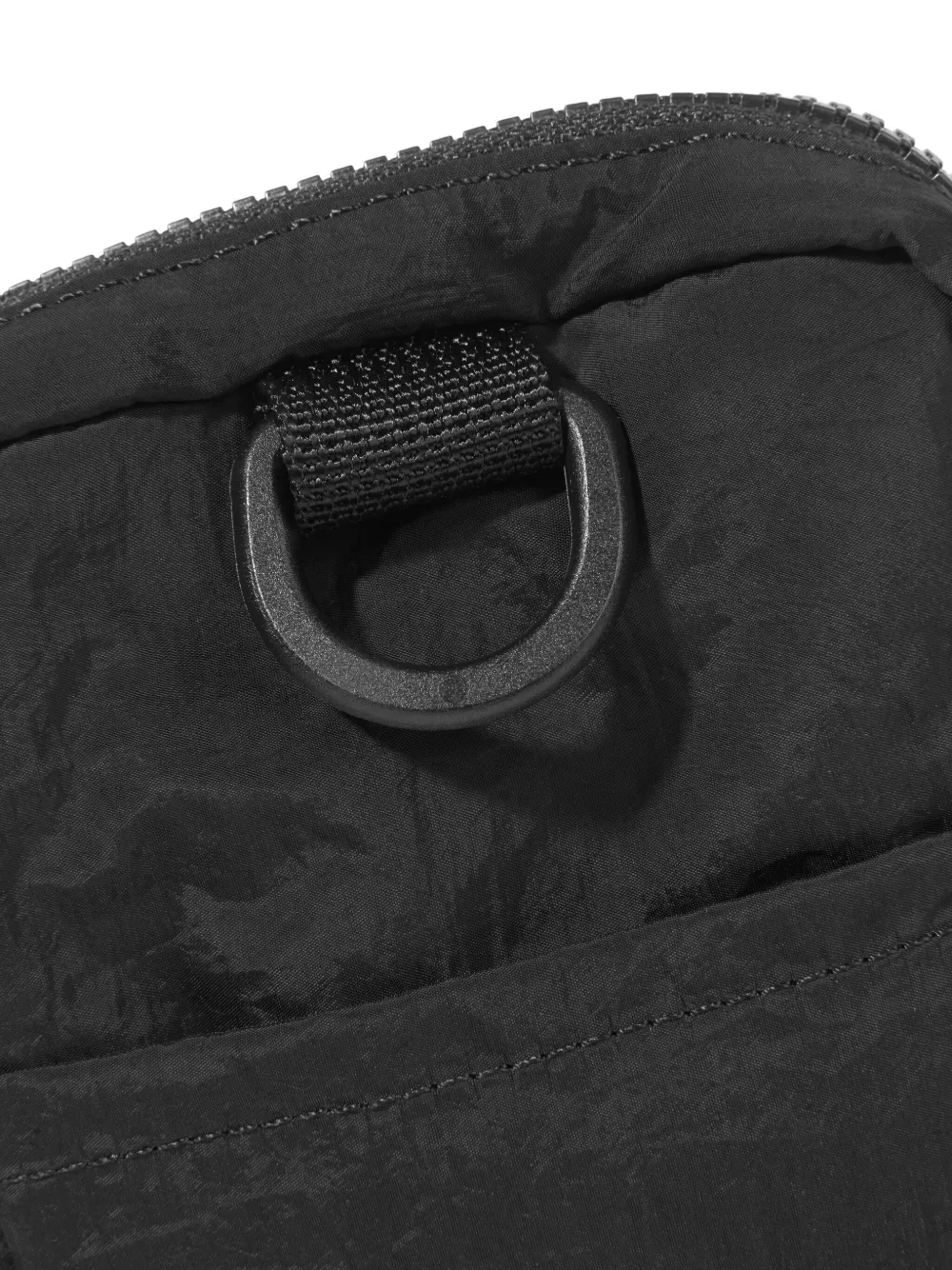 Stone Island Junior Messengertas met logopatch Zwart