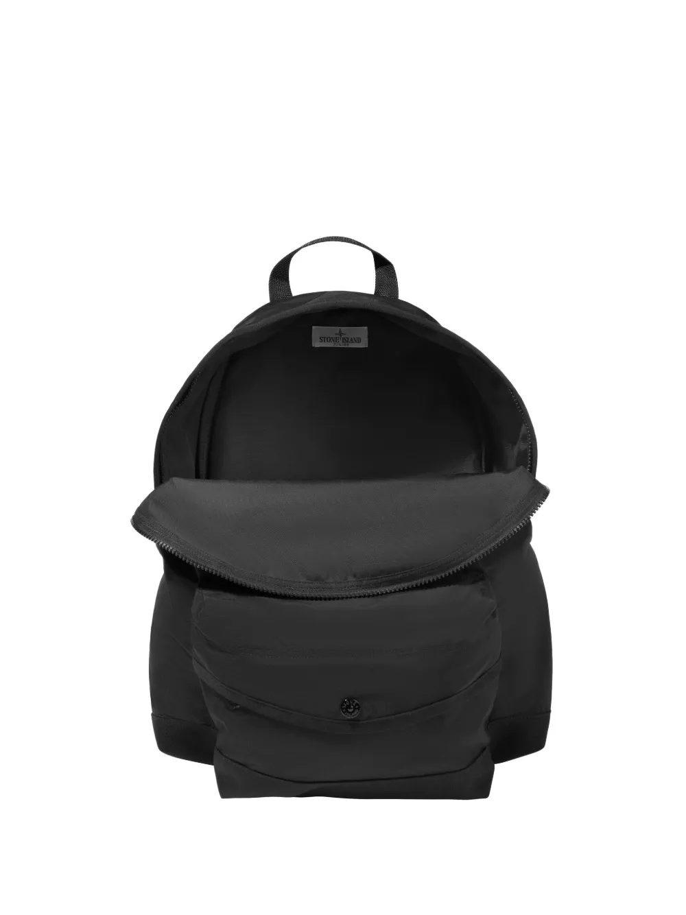 Stone Island Junior Rugzak met logopatch Zwart