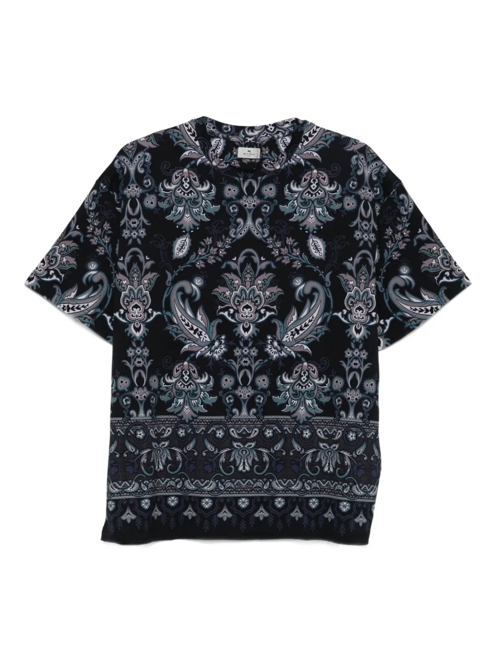 ETRO paisley-print cotton T-shirt | Blue | Image 1