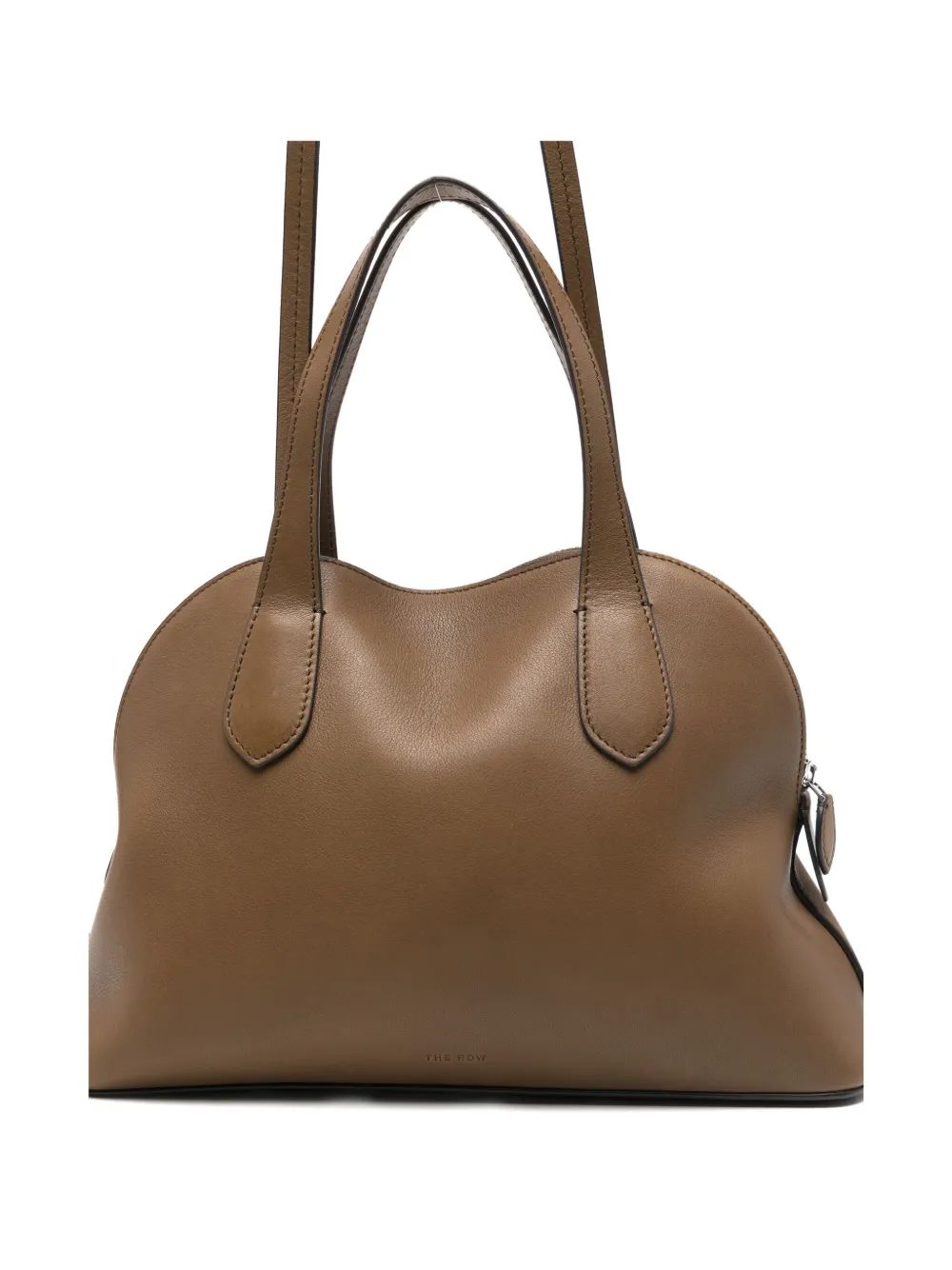 The Row Medium Ingrid Leather Tote Bag In Brown