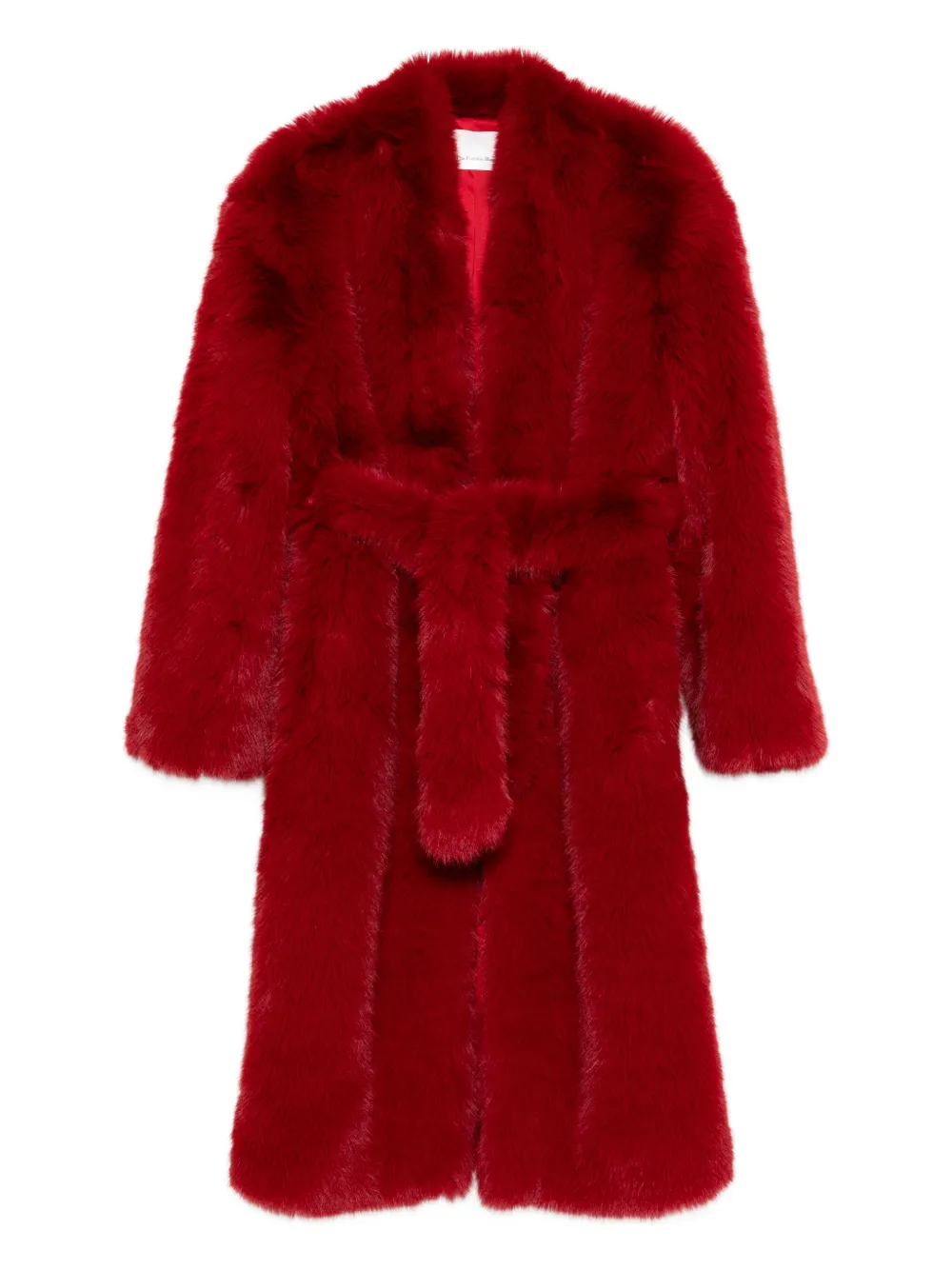 The Frankie Shop Destiny Padded Faux-fur Coat In Red