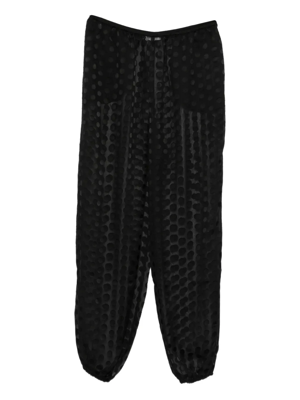 The Frankie Shop Orissa sheer-finish baloon trousers - Nero