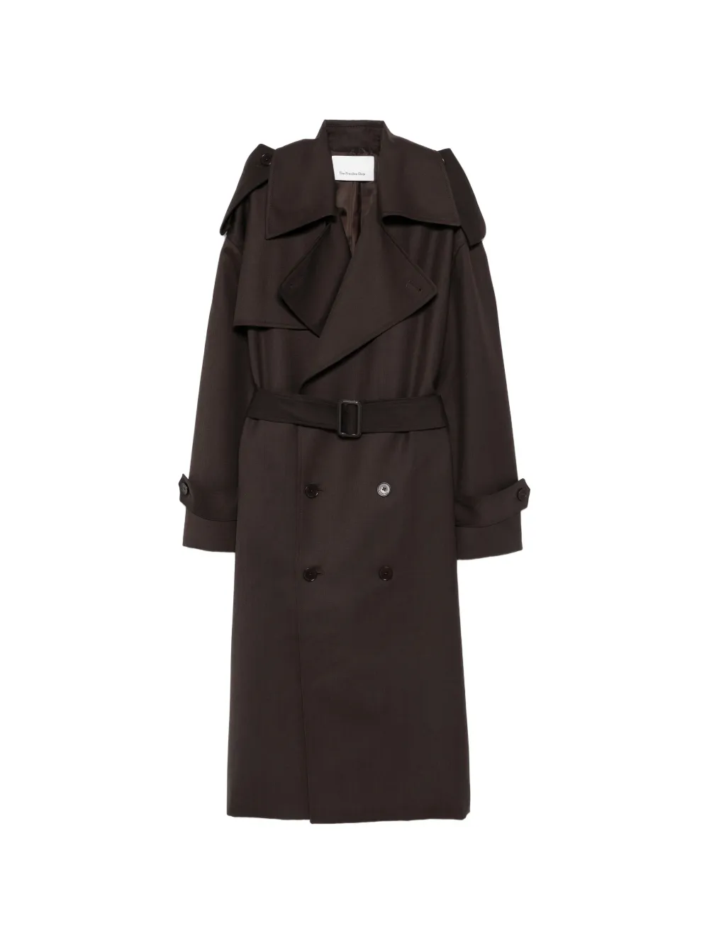 The Frankie Shop Dursley tailored belted trench coat - Marrone