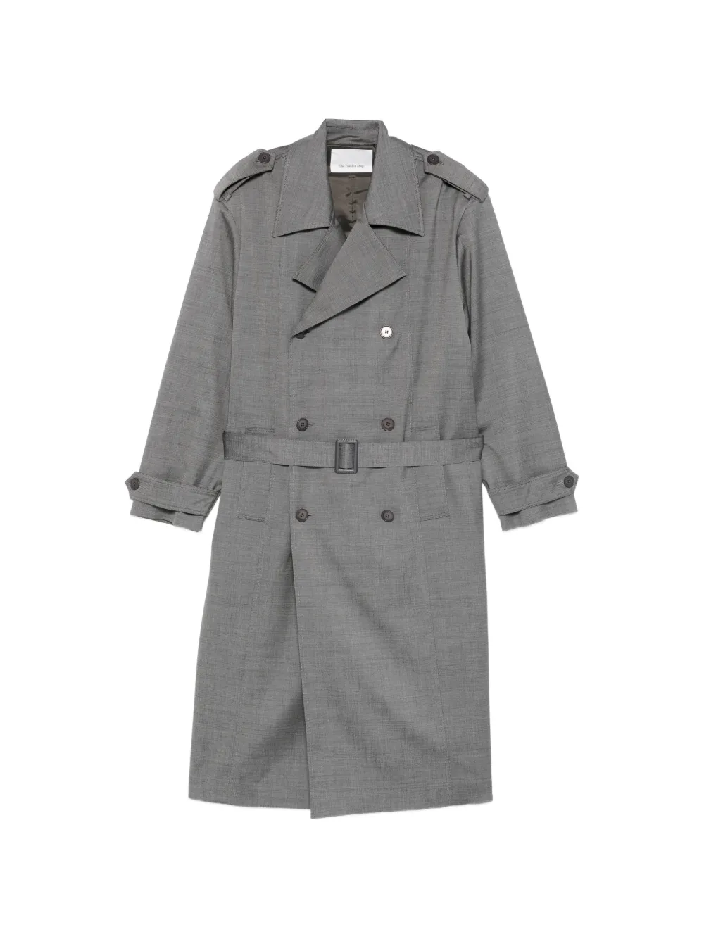 The Frankie Shop double-breasted trench coat - Grigio