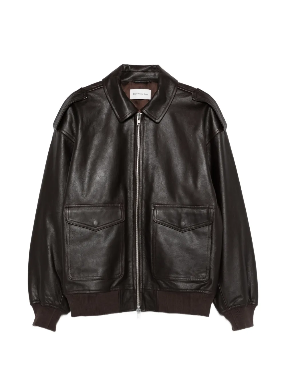 The Frankie Shop flap pocket jacket - Marrone