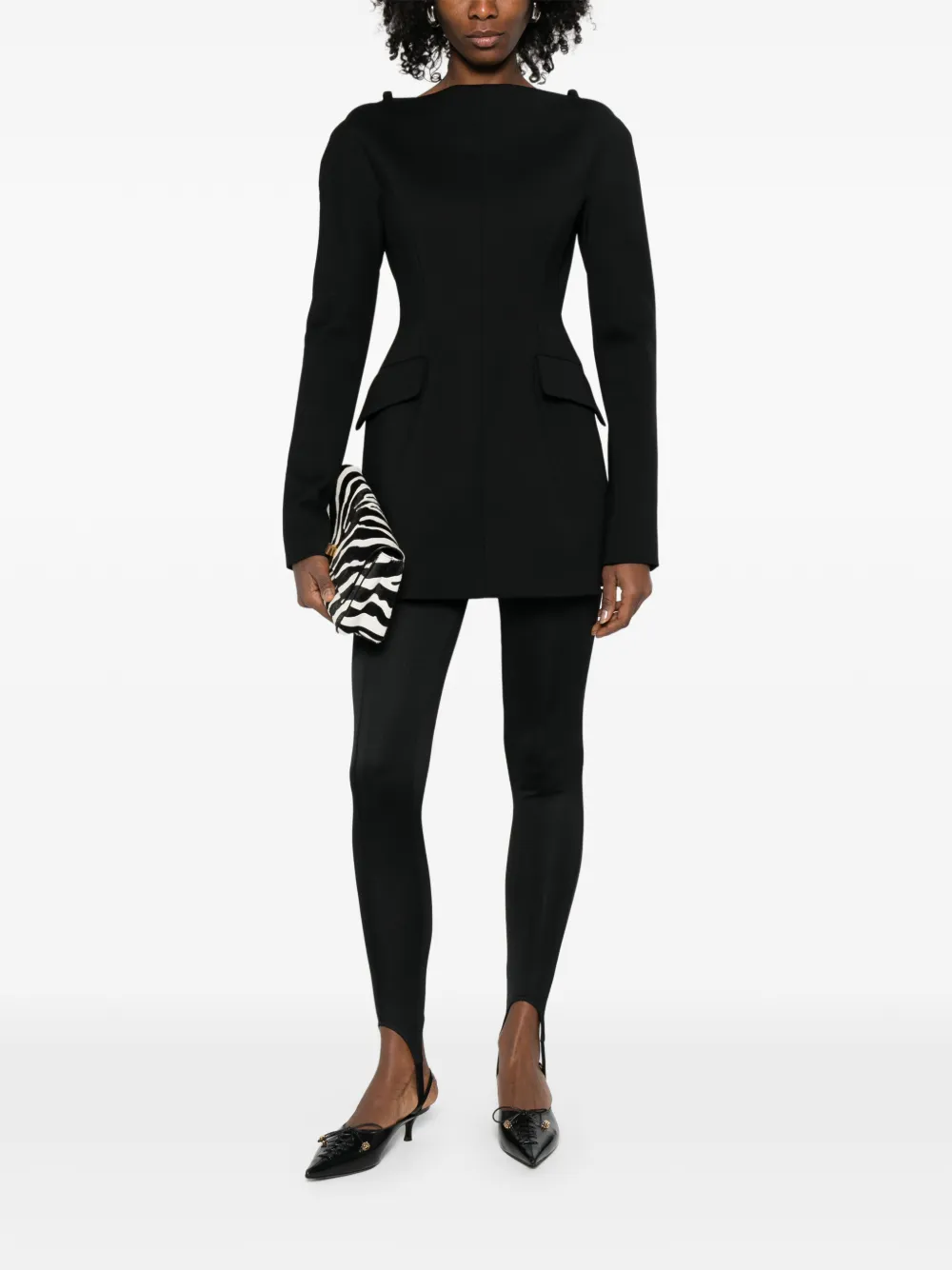 The Frankie Shop Caserta stirrup legging Zwart