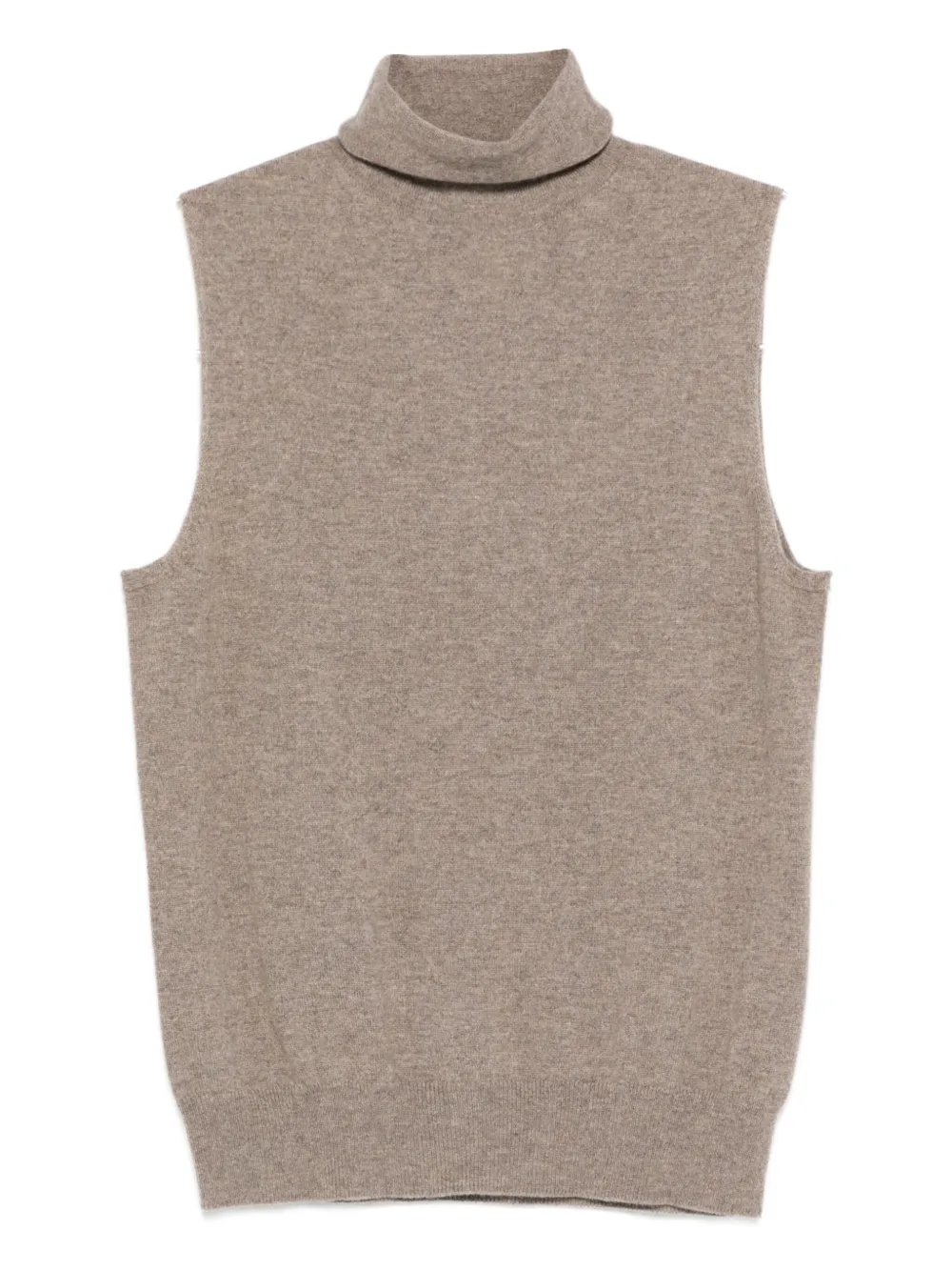 The Row Meritas turtleneck sleeveless top | Brown | Image 1
