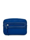 Gucci GG-debossed zip-fastening messenger bag - Blue