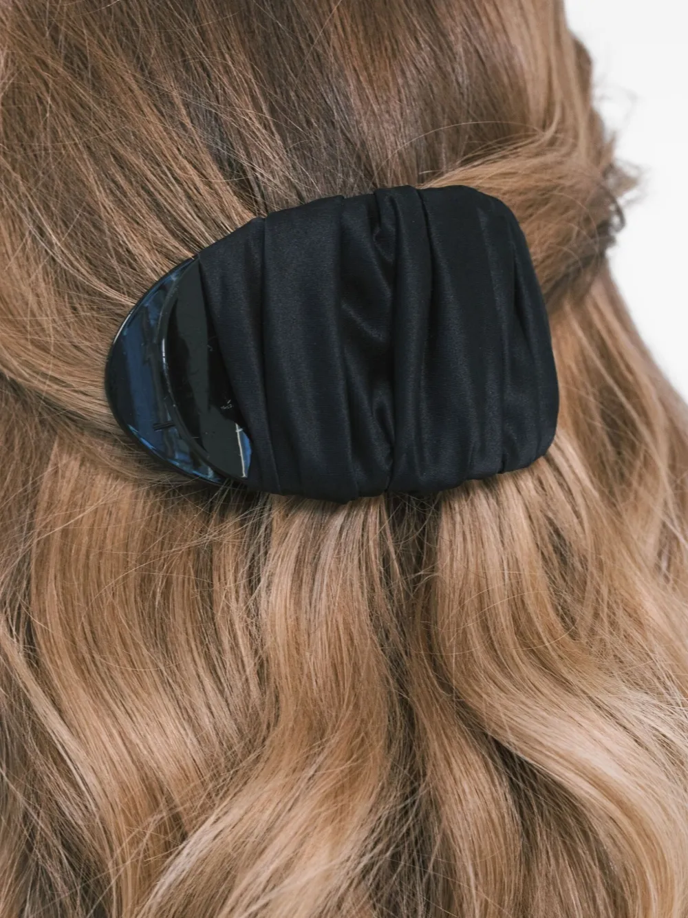 Jennifer Behr Tasha Pleated Clip In Black