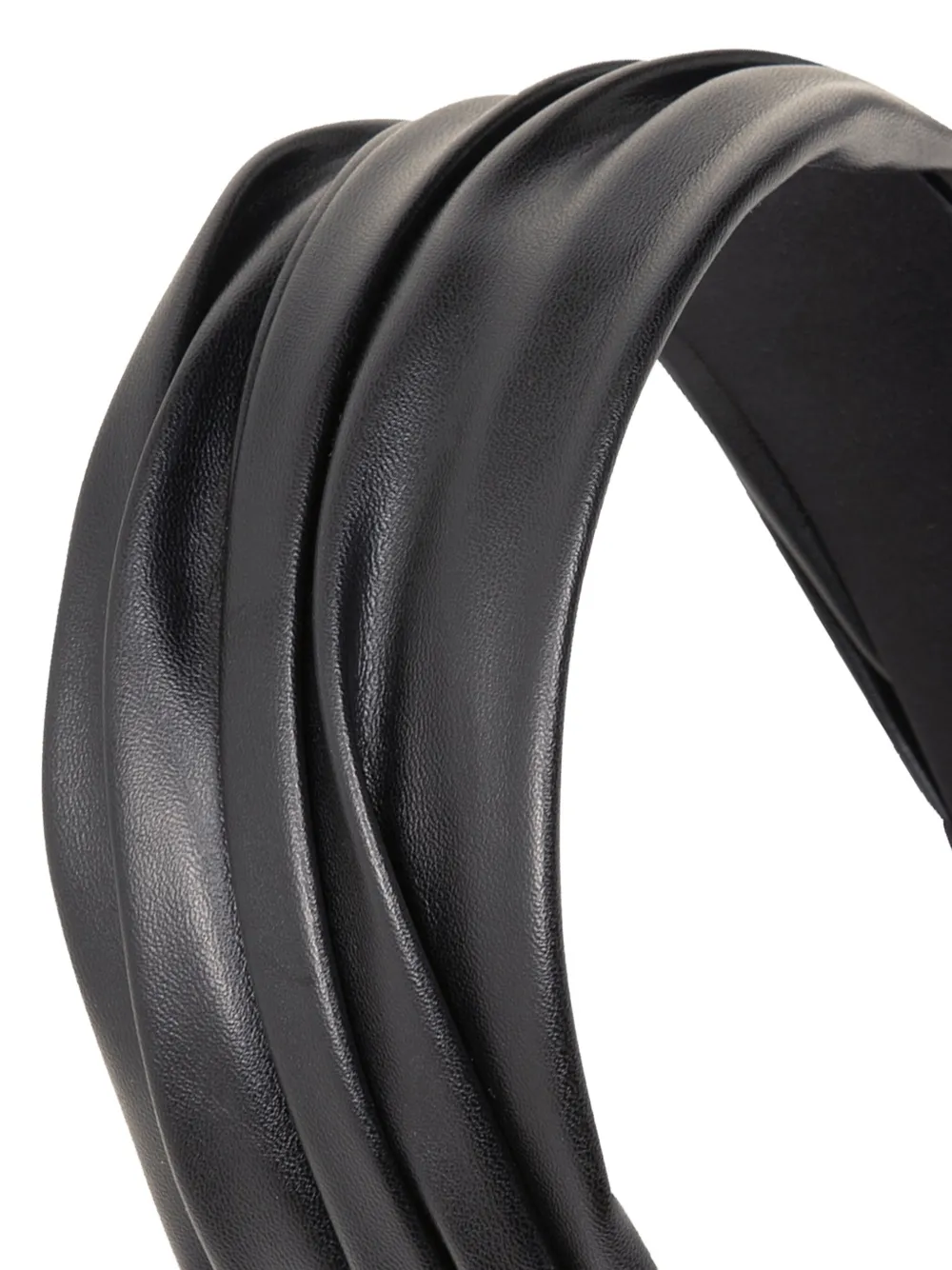 Jennifer Behr Natasha haarband met plooien Zwart