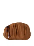 Jennifer Behr Tasha satin-covered tortoiseshell jaw clip - Brown