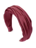 Jennifer Behr Sabrina pleated headband - Red
