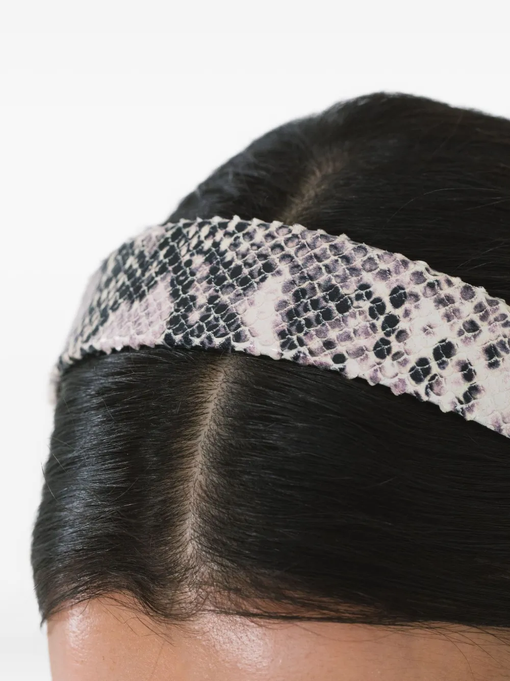 Jennifer Behr Cruz Snakeskin-embossed Headband In Multi