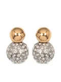 Jennifer Behr Ida crystal-embellished earrings - Silver