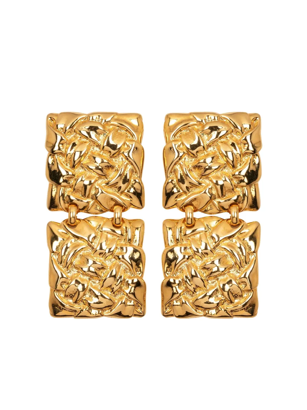 Jennifer Behr Tamera textured earrings | Gold | Image 1